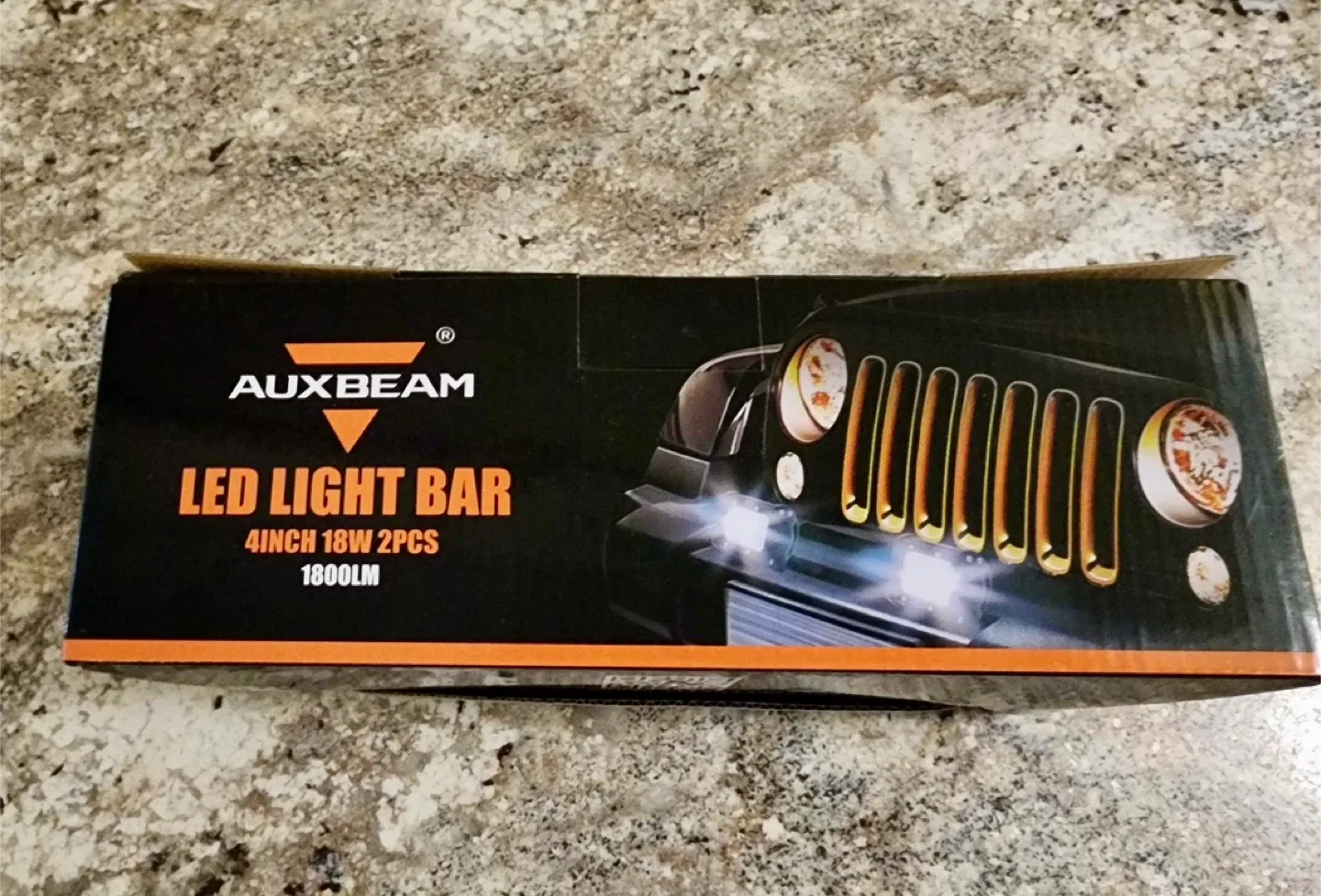 AUXBEAM LED Light Bar 4 Inch 18W 2PCS