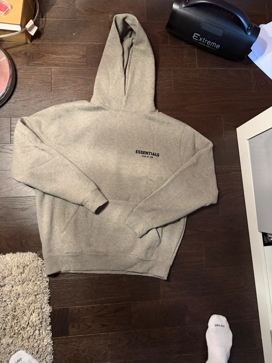 Essentials Fear of God Grey Hoodie and Pants Tracksuit