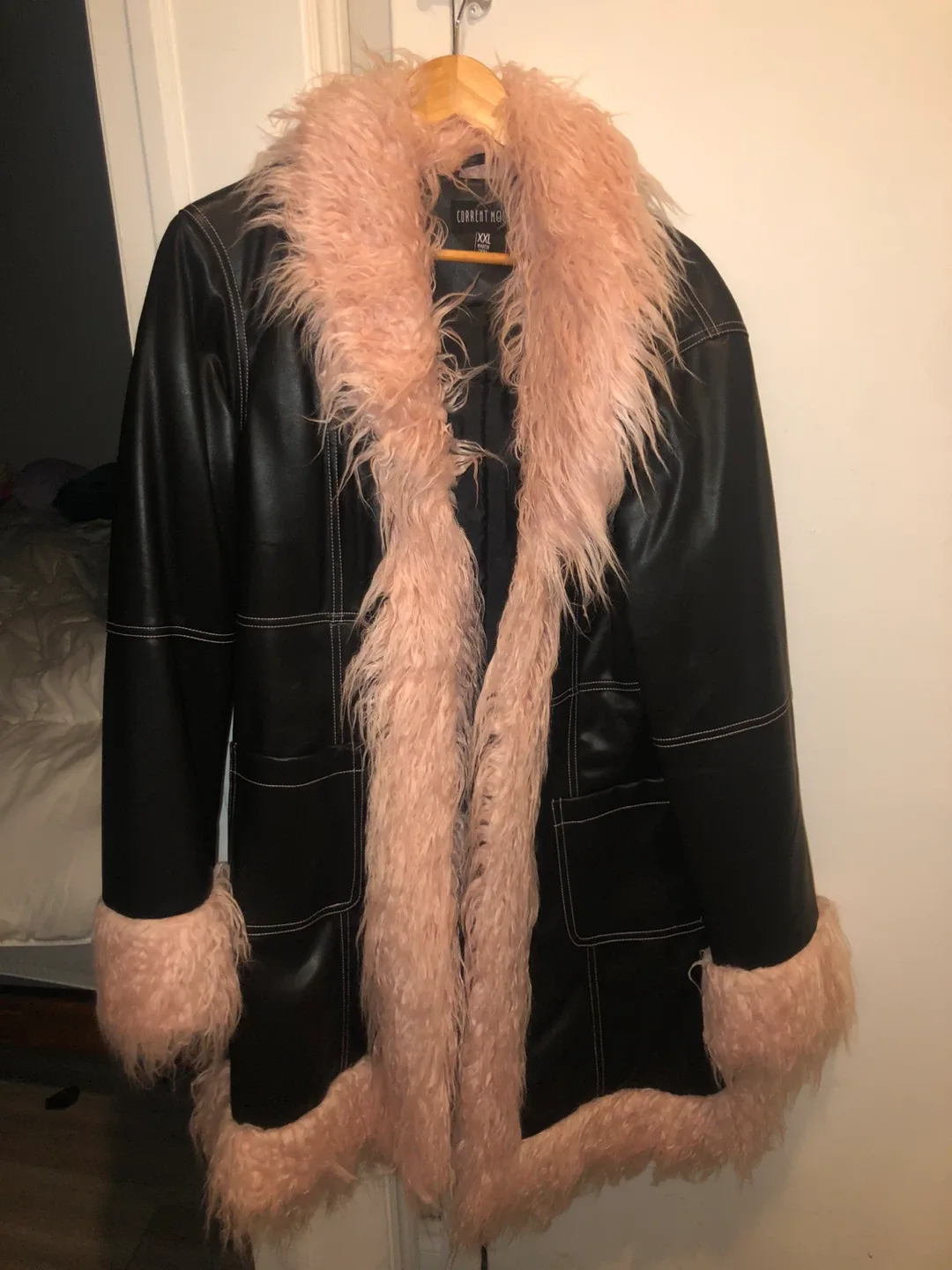 Dolls Kill Current Mood Music Muse Faux Fur Jacket XXL