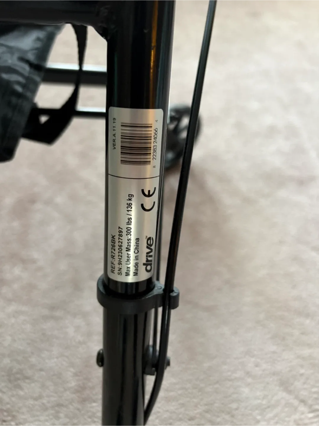 Drive Rollator Walker with Seat - Black image indicator(5)