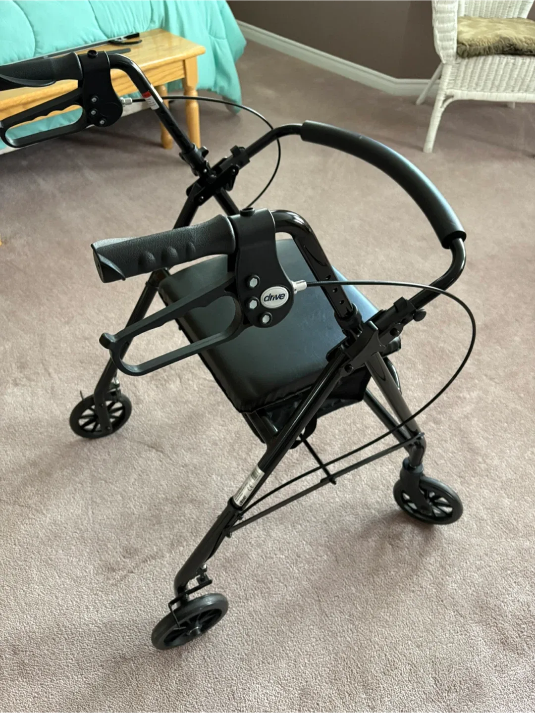 Drive Rollator Walker with Seat - Black image indicator(2)