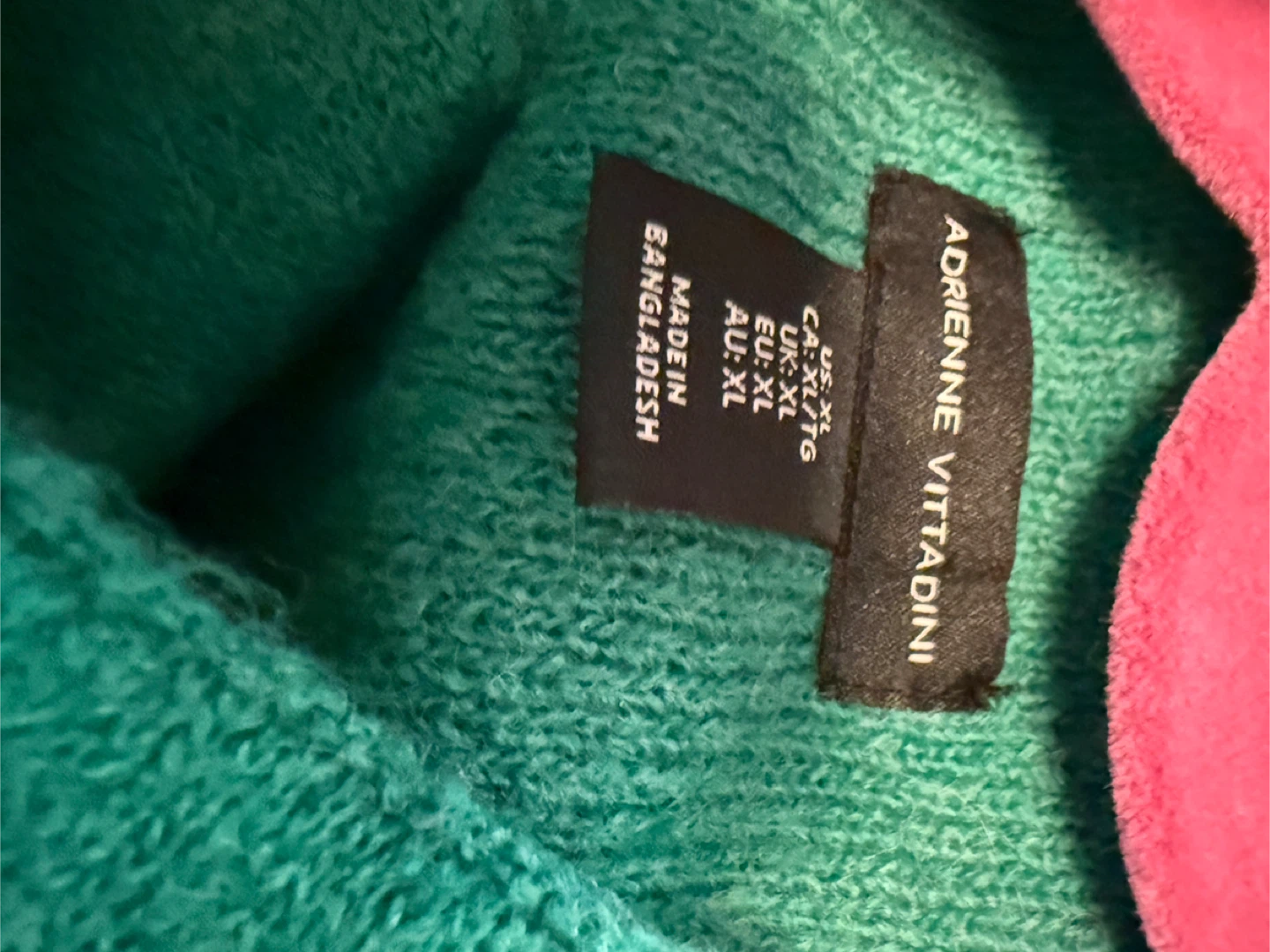 Adrienne Vittadini Green Knit Jacket - XL - photo 3