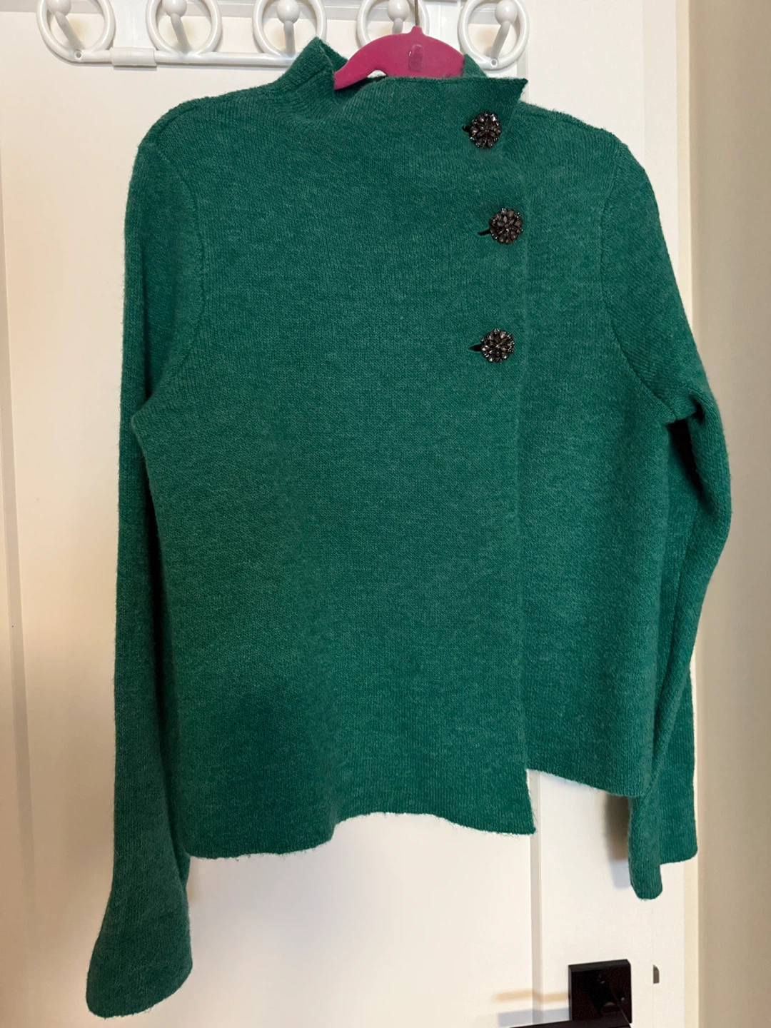 Adrienne Vittadini Green Knit Jacket - XL