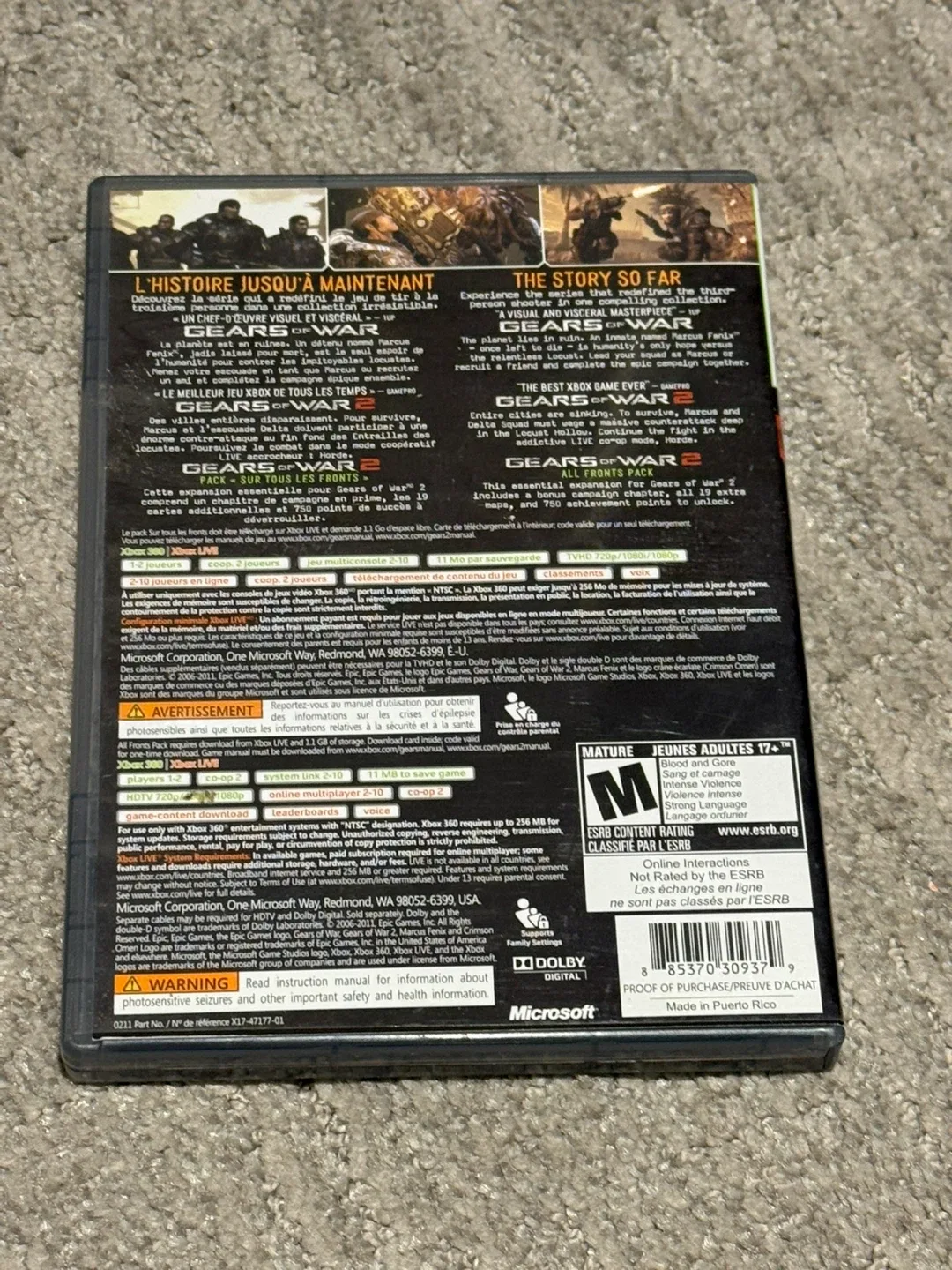 Gears of War Triple Pack - Xbox 360 Game image indicator(2)
