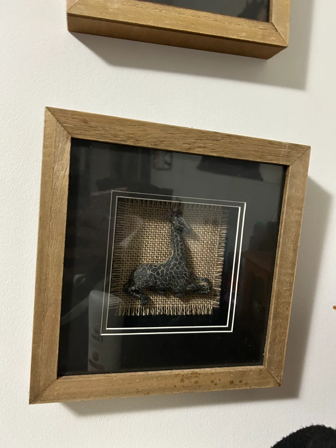 Framed Giraffe Art