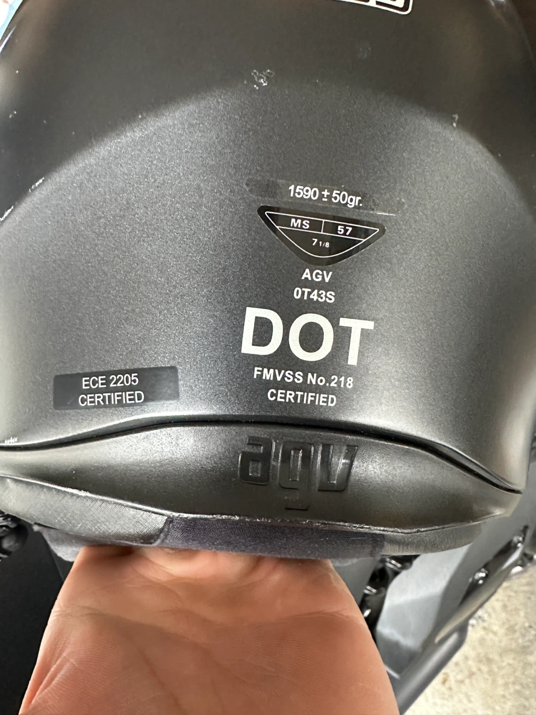 AGV Motorcycle Helmet, Size MS (57) - photo 4