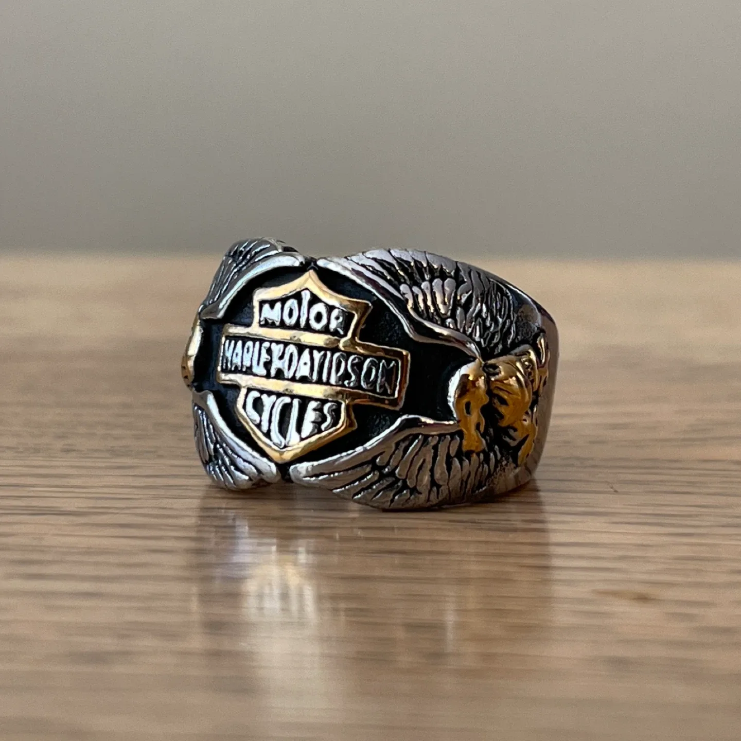 Harley Davidson stainless steel rings (sizes 11 & 12)