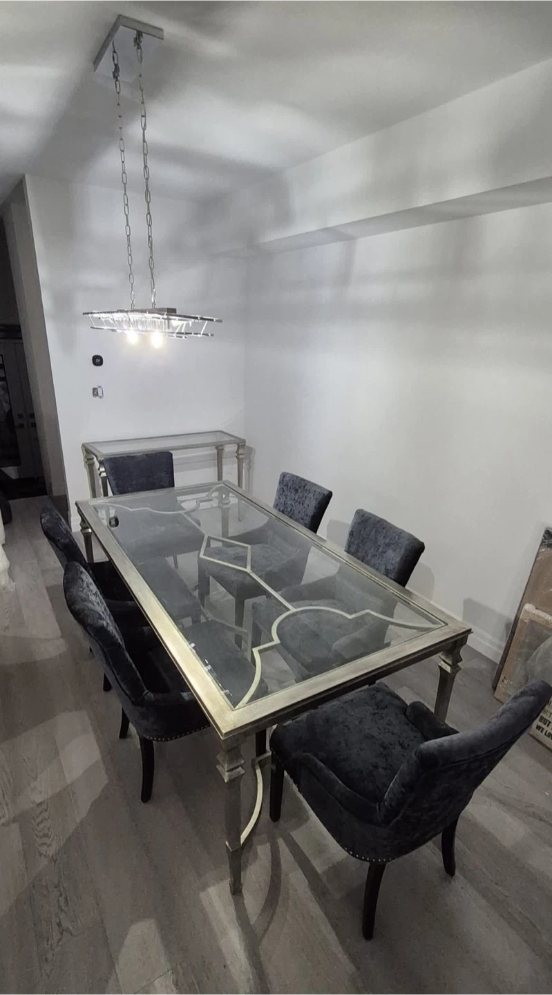 Dining Table with 6 Chairs & console - photo 3
