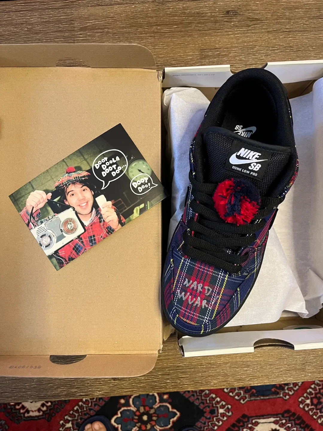 Nike Sb Dunk Low Nardwuar Brandnew Extremely Rare Hand Signed