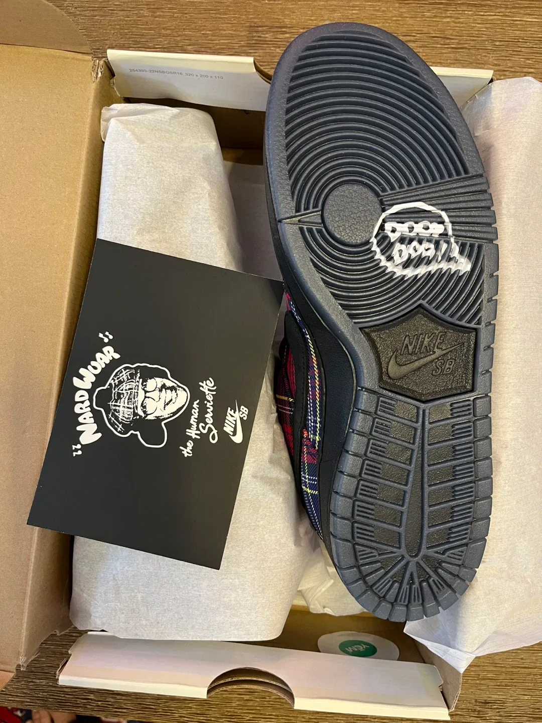 Nike Sb Dunk Low Nardwuar Brandnew Extremely Rare Hand Signed image indicator(7)