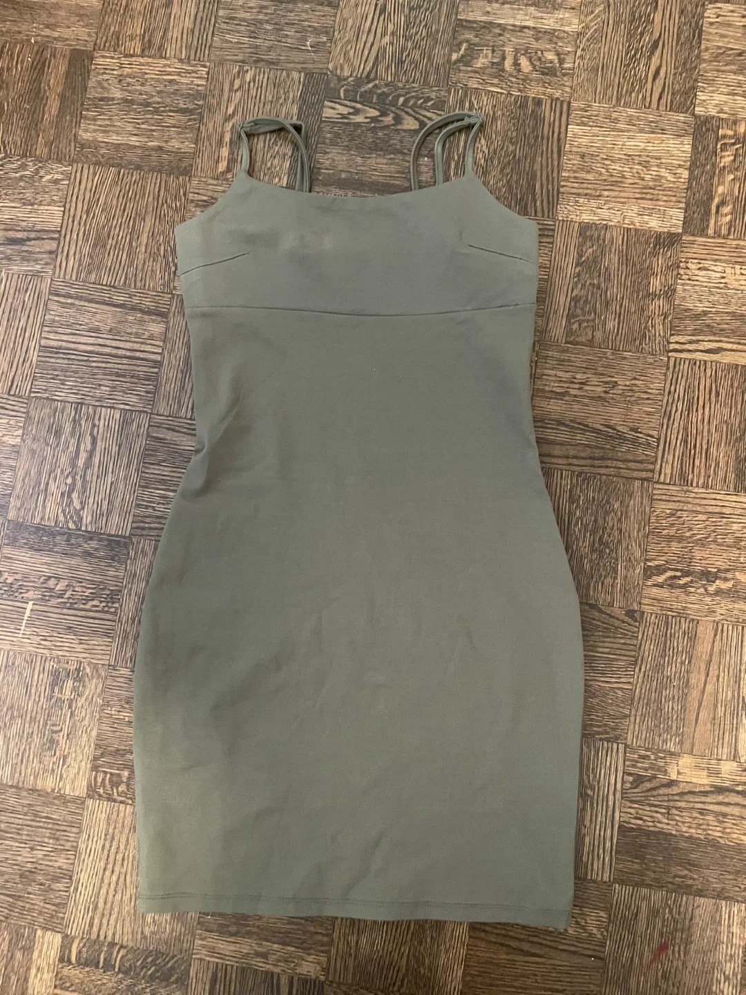 Dynamite Olive Green Mini Dress - XS