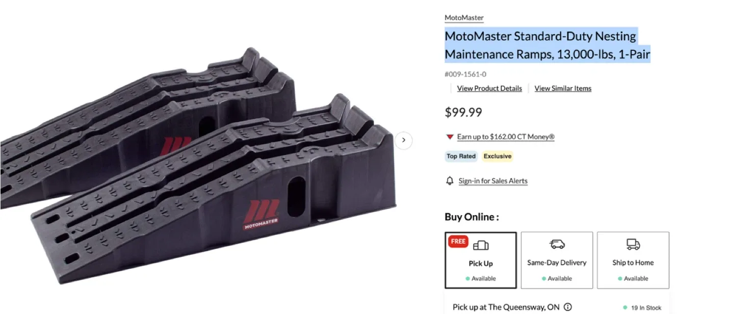 Ramp: MotoMaster, 13,000-lbs, 1-Pair image indicator(3)