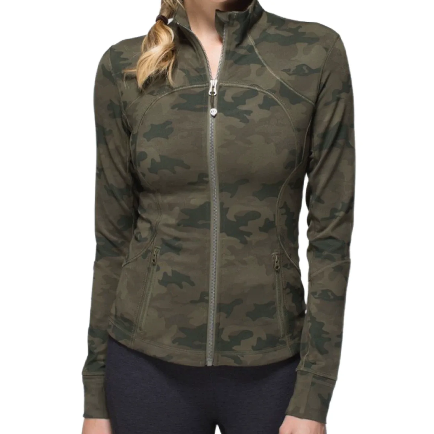 Lululemon Forme Jacket in Camo Green
