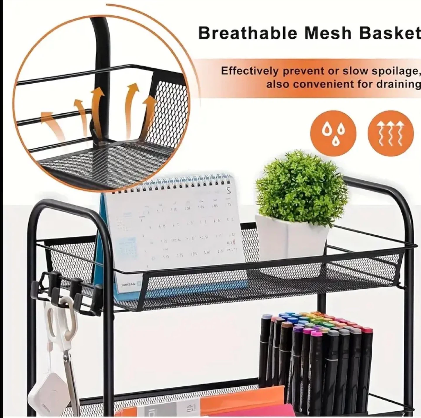 3-Tier Rolling Cart - Brand new in box - photo 4