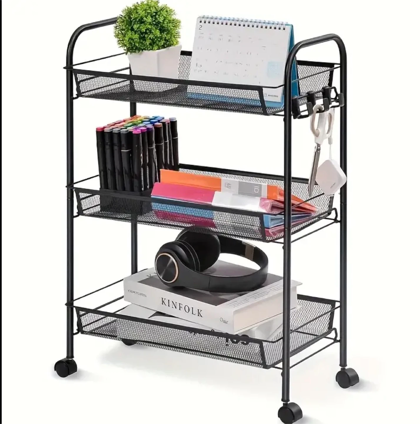3-Tier Rolling Cart - Brand new in box
