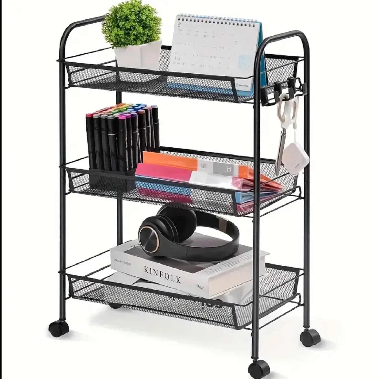 3-Tier Rolling Cart - Brand new in box