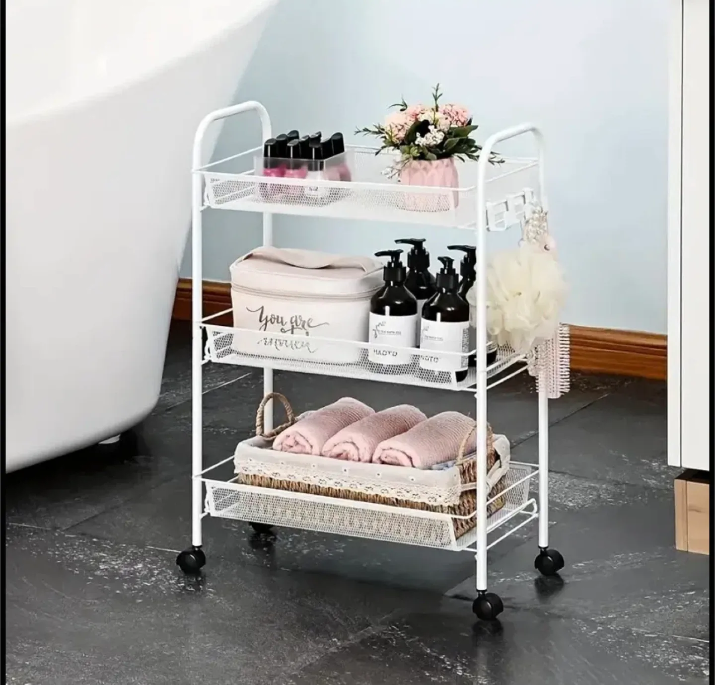 3-Tier Rolling Cart - Brand new in box image indicator(5)