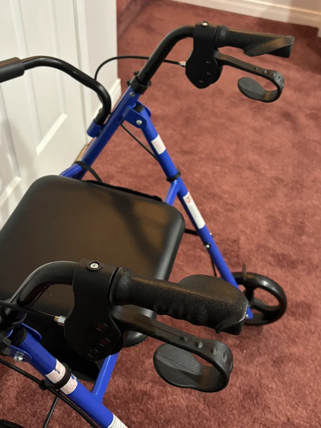Medline Blue Rollator Walker with Seat image indicator(3)