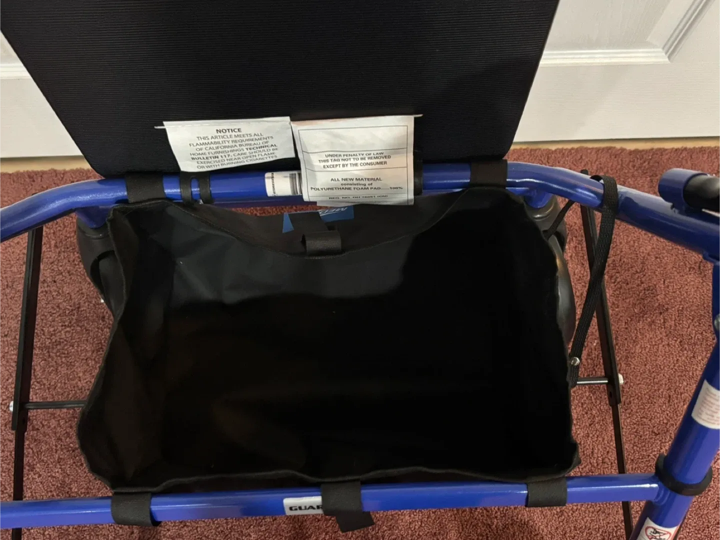 Medline Blue Rollator Walker with Seat image indicator(2)