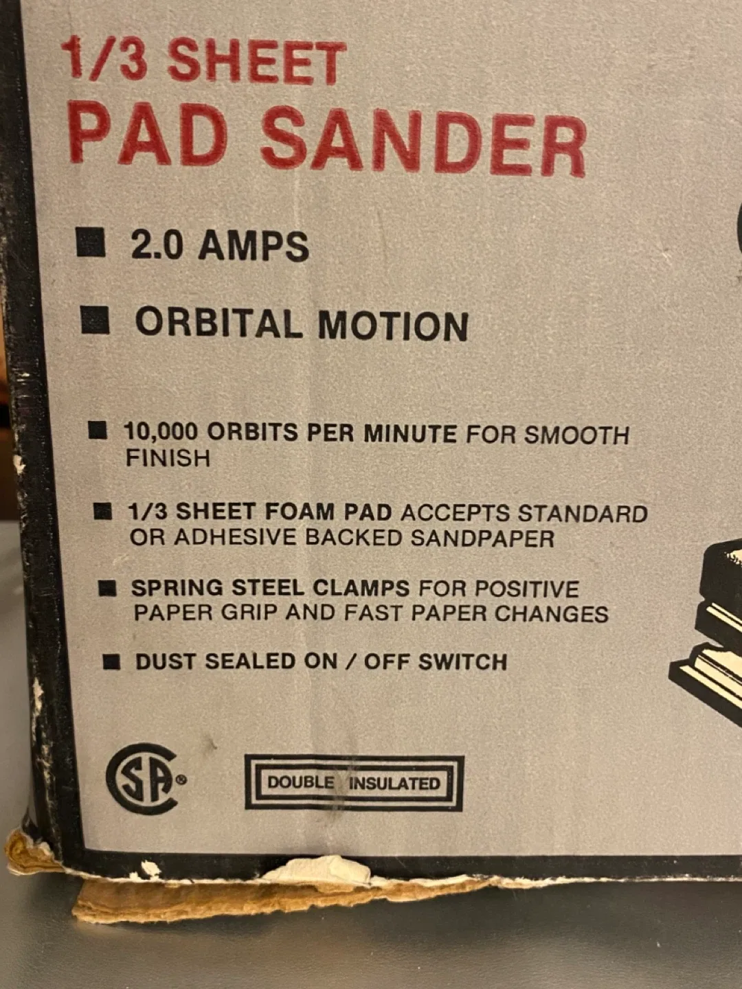 Craftsman 1/3 Sheet Pad Sander! image indicator(5)