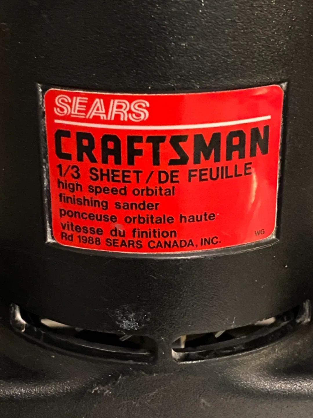 Craftsman 1/3 Sheet Pad Sander! image indicator(9)