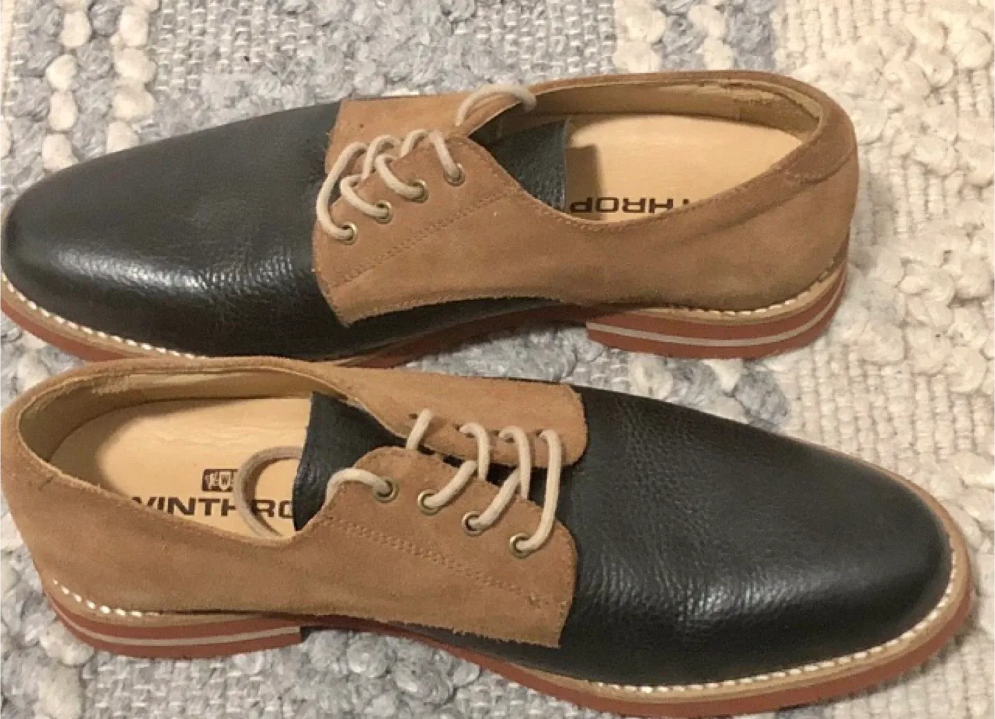 Winthrop Shoes, Black & Brown, Size 10 image indicator(2)