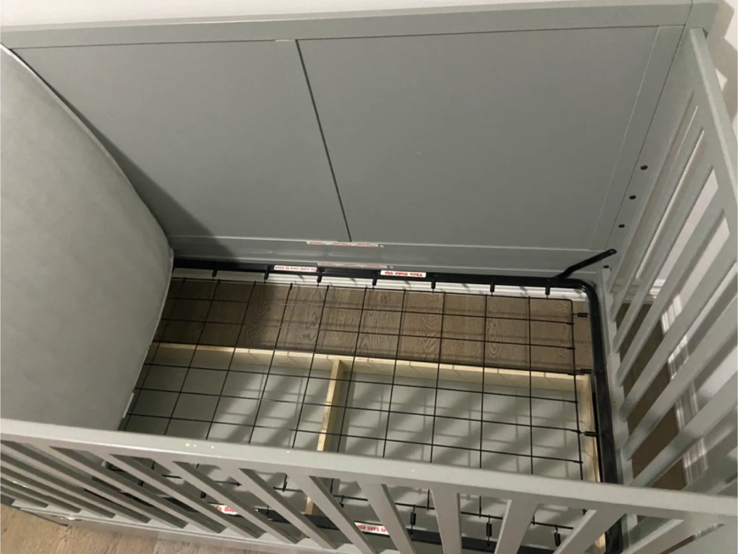 Grey Baby Crib image indicator(3)