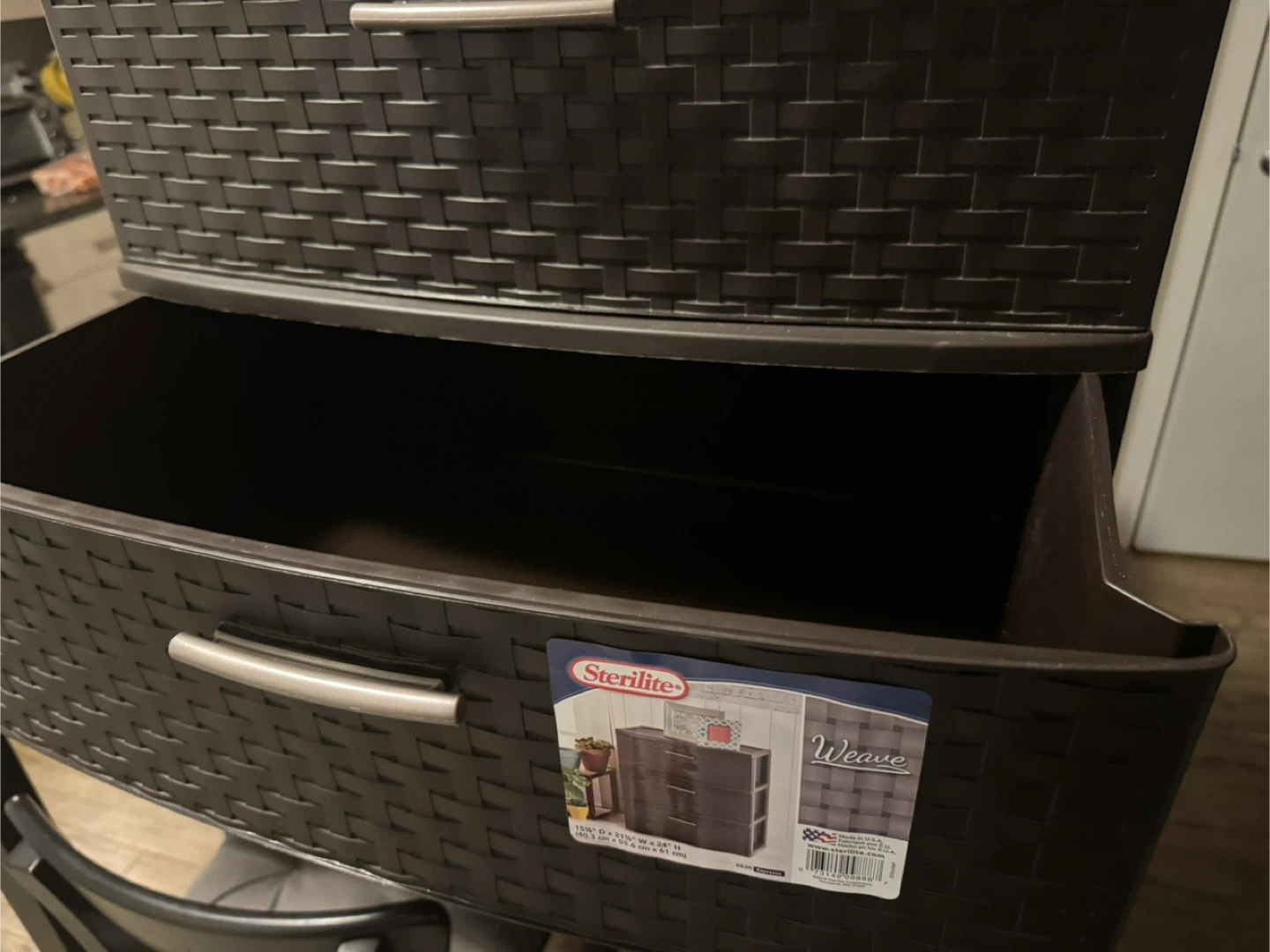 Sterilite Weave 3-Drawer Unit - Espresso - photo 3