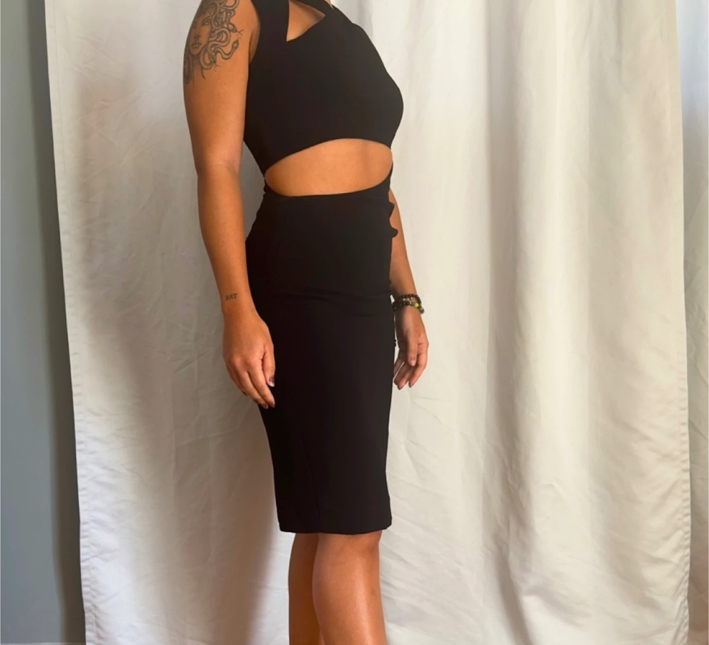 BCBGmaxazria size 2Black Cutout Dress