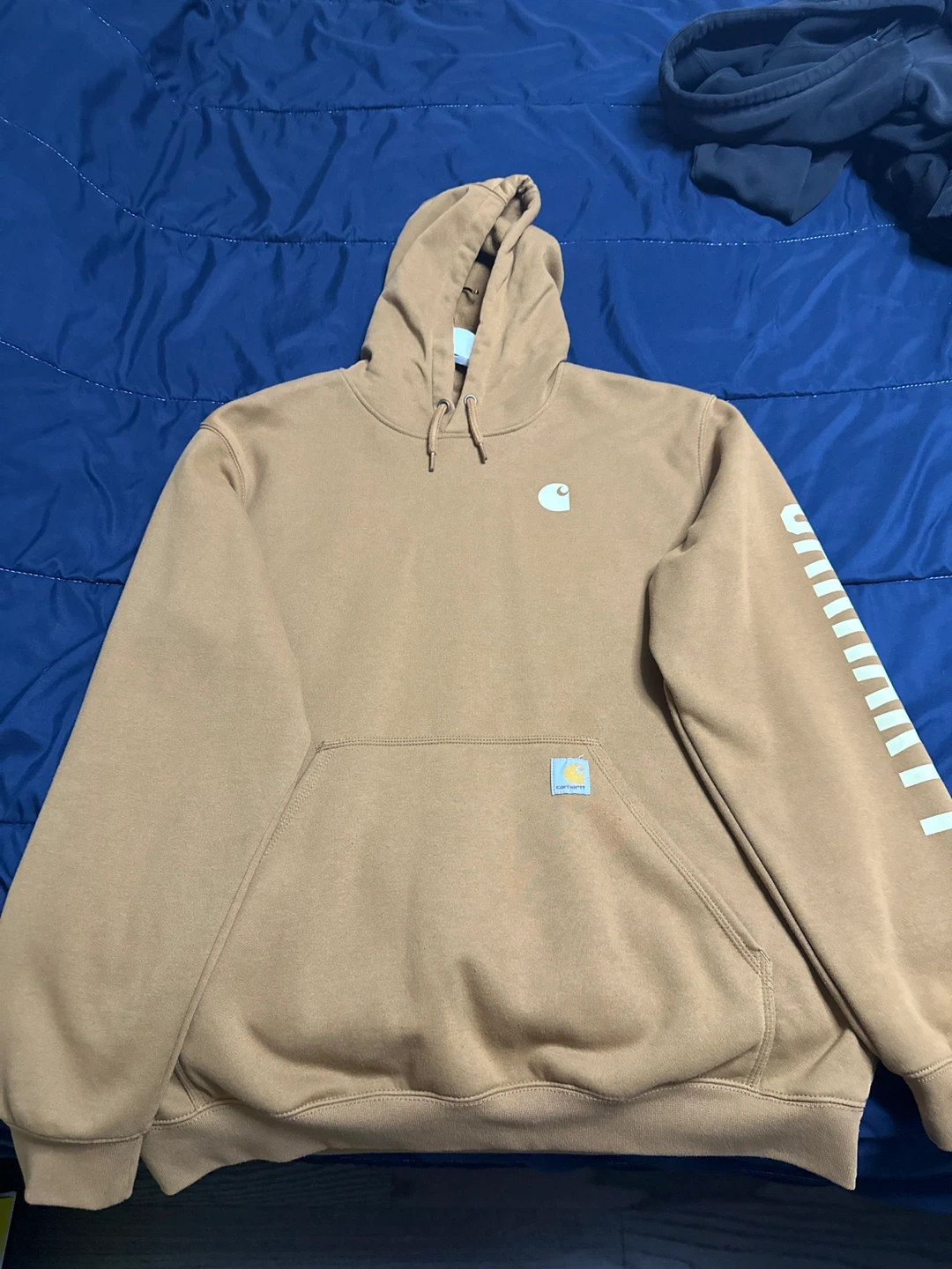 Carhartt Relaxed Fit Hoodie - Brown, Size Large - photo 2