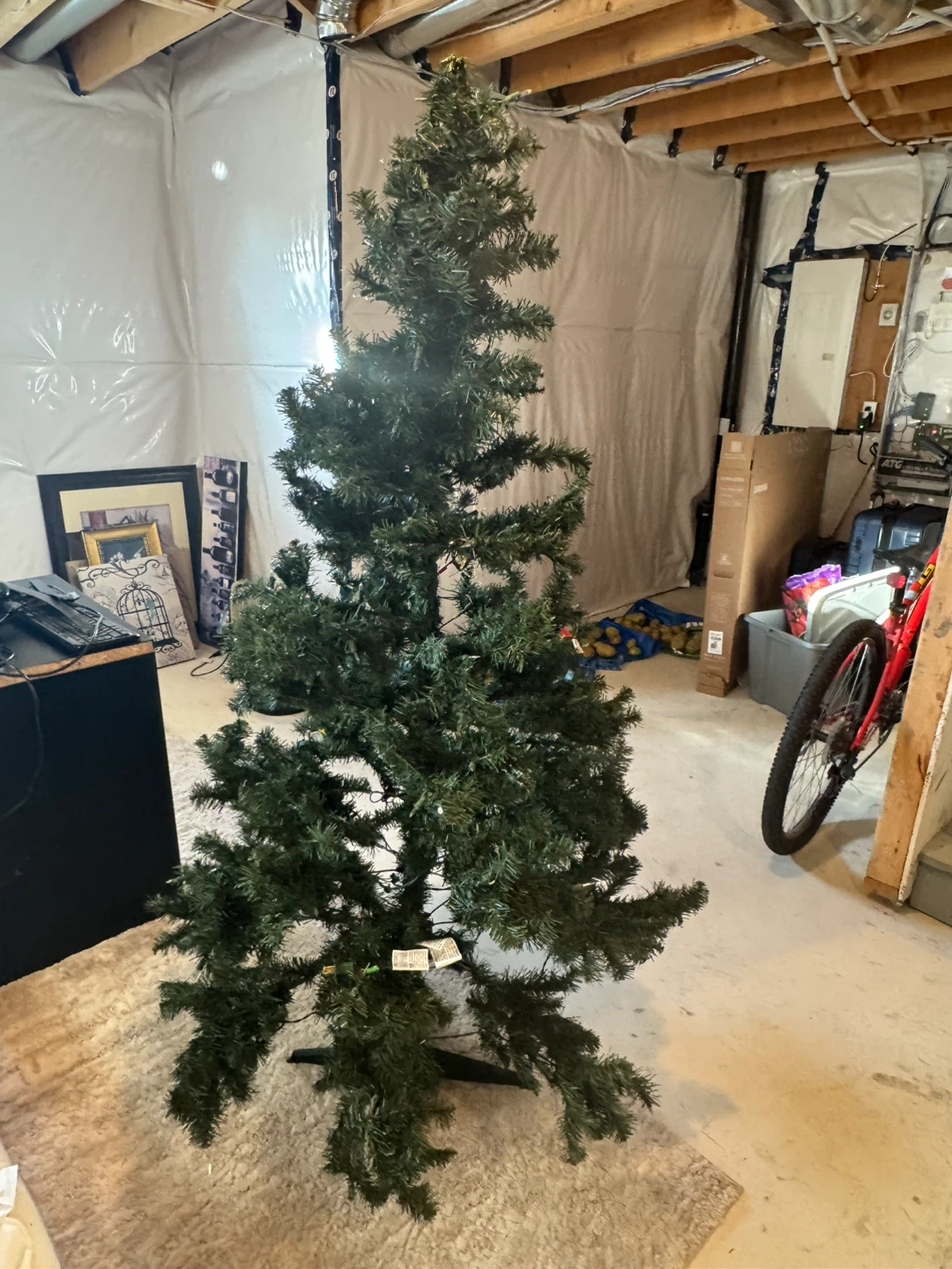 6 foot Artificial Christmas Tree with lights - photo 2
