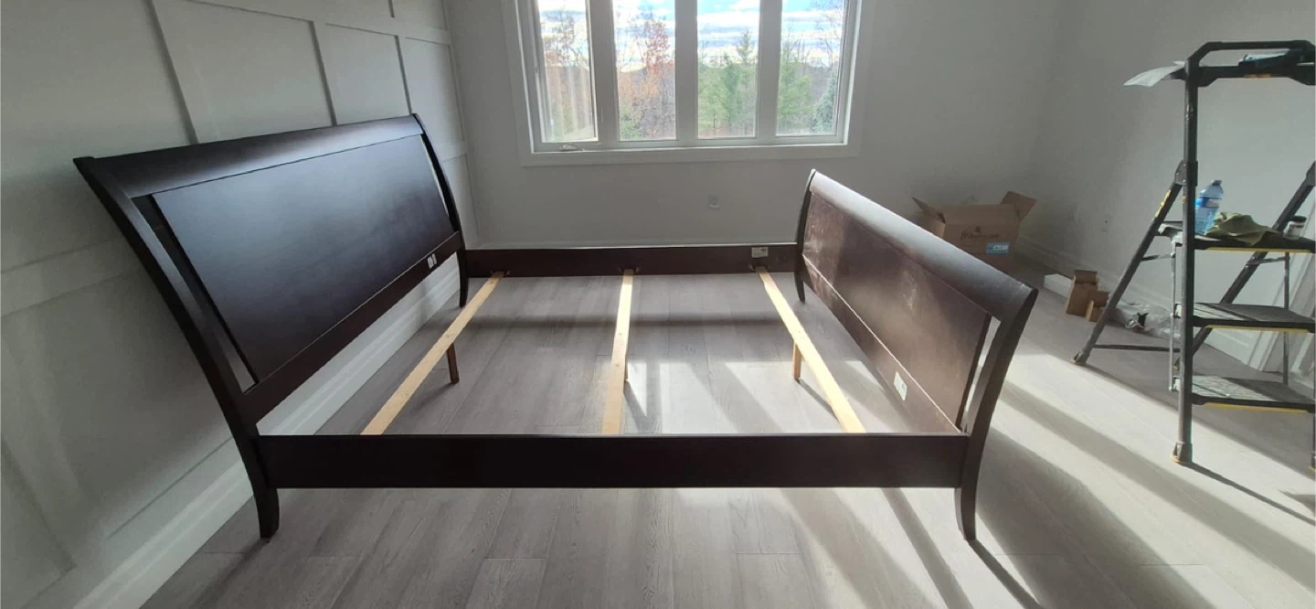 Dark Brown king size  Sleigh Bed Frame - photo 3