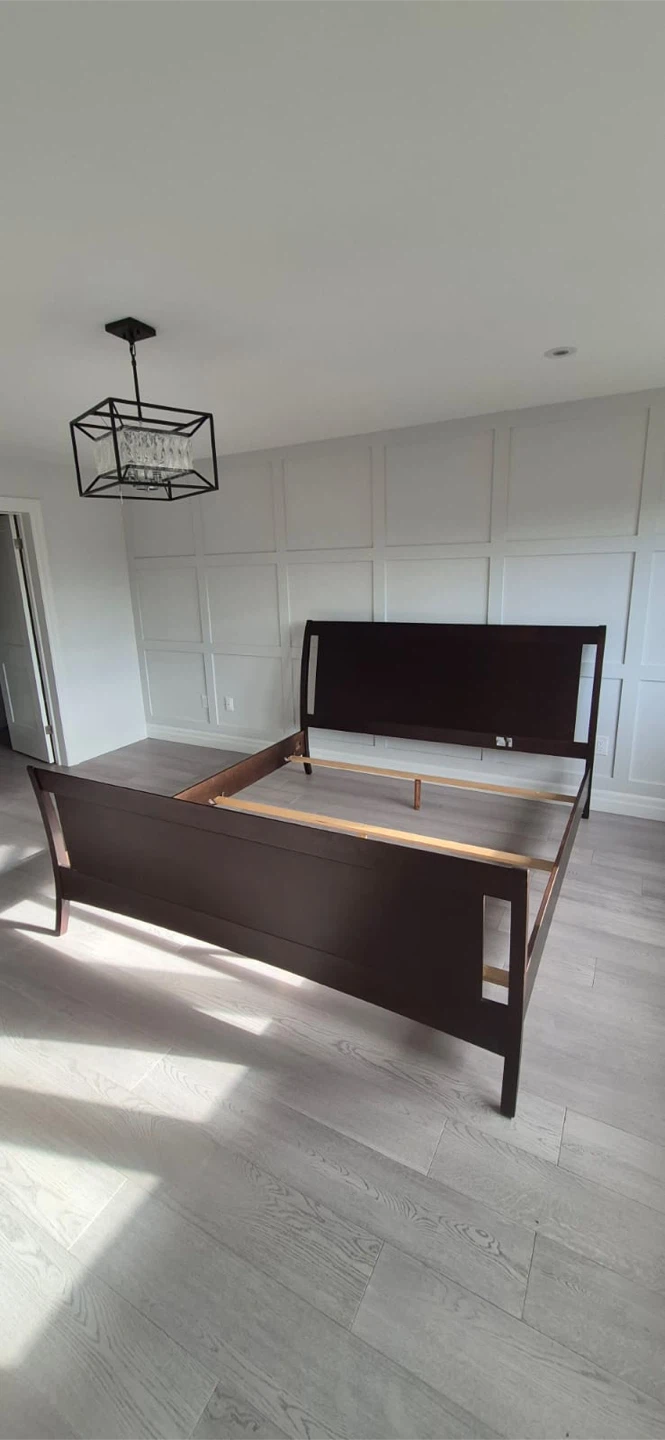 Dark Brown king size  Sleigh Bed Frame