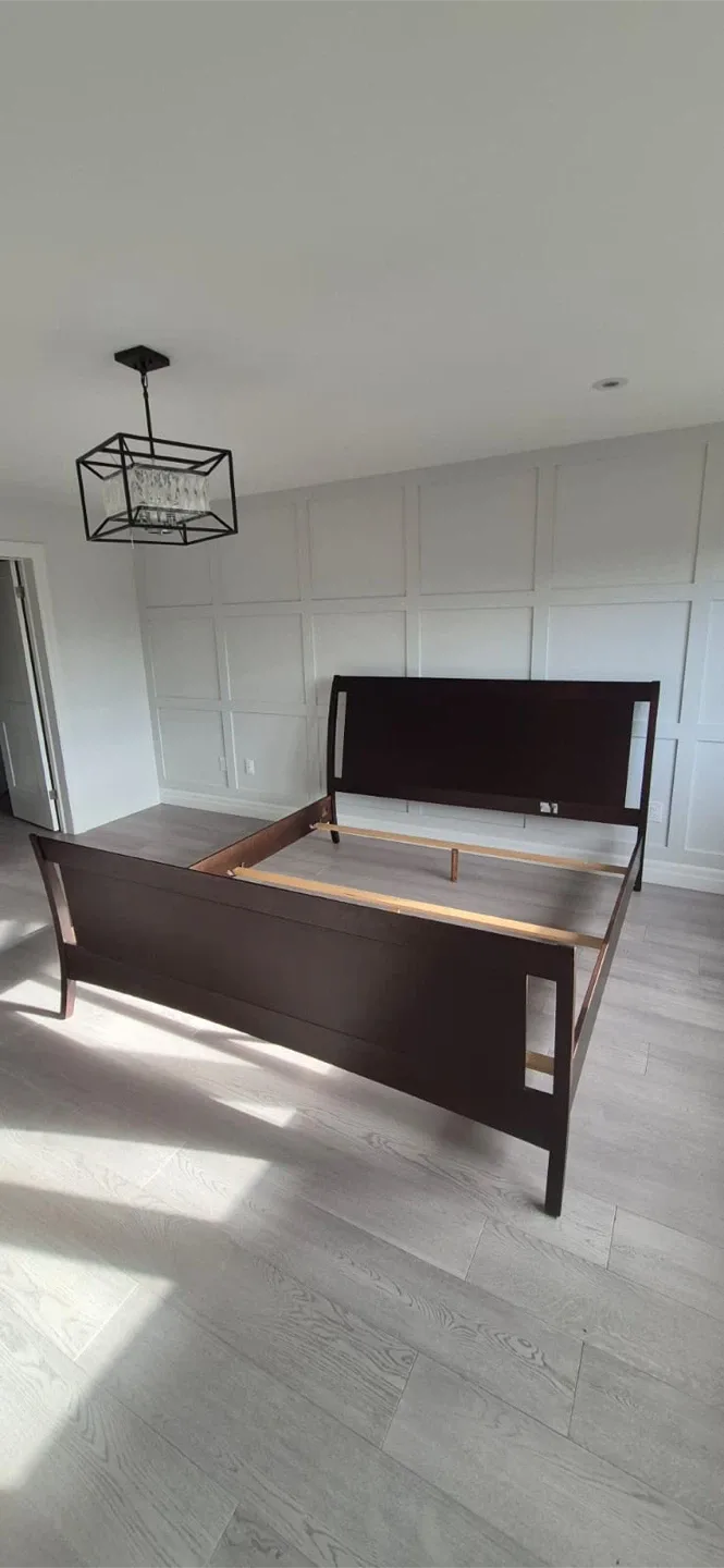 Dark Brown king size  Sleigh Bed Frame