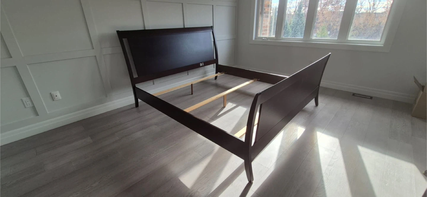 Dark Brown king size  Sleigh Bed Frame - photo 2
