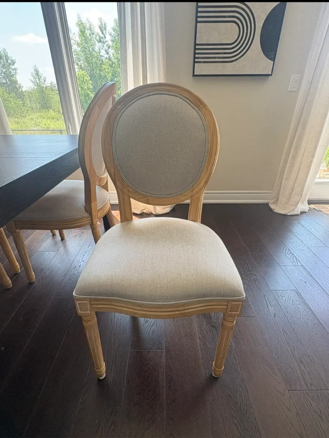 Louis XVI Style Dining Chair set of 2 image indicator(3)