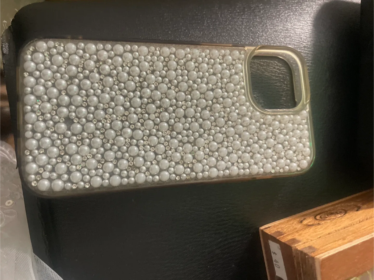 Pearl & Rhinestone iPhone Case