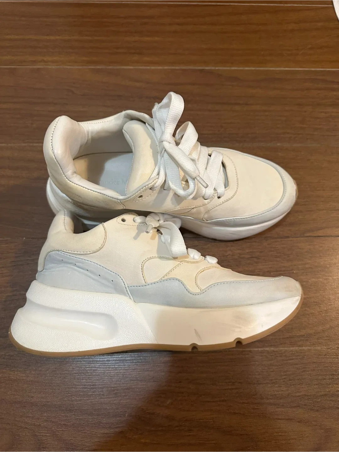 Authentic Alexander McQueen White Sneakers image indicator(2)