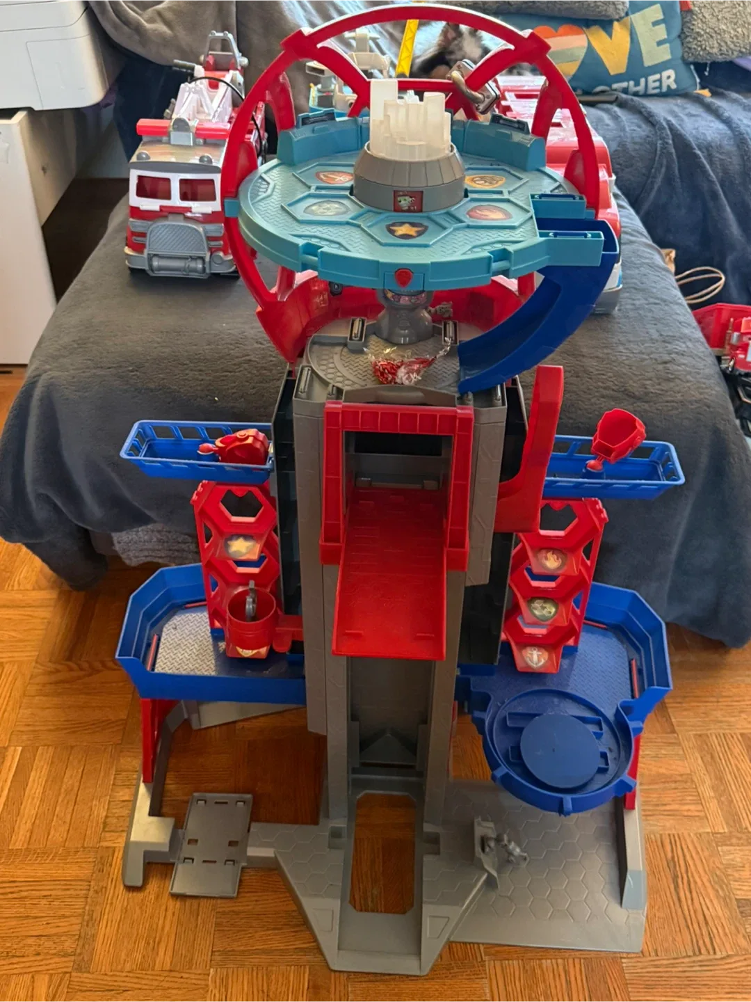 Paw Patrol Toys Lot - Firetruck, Boat, Truck, Lookout image indicator(2)