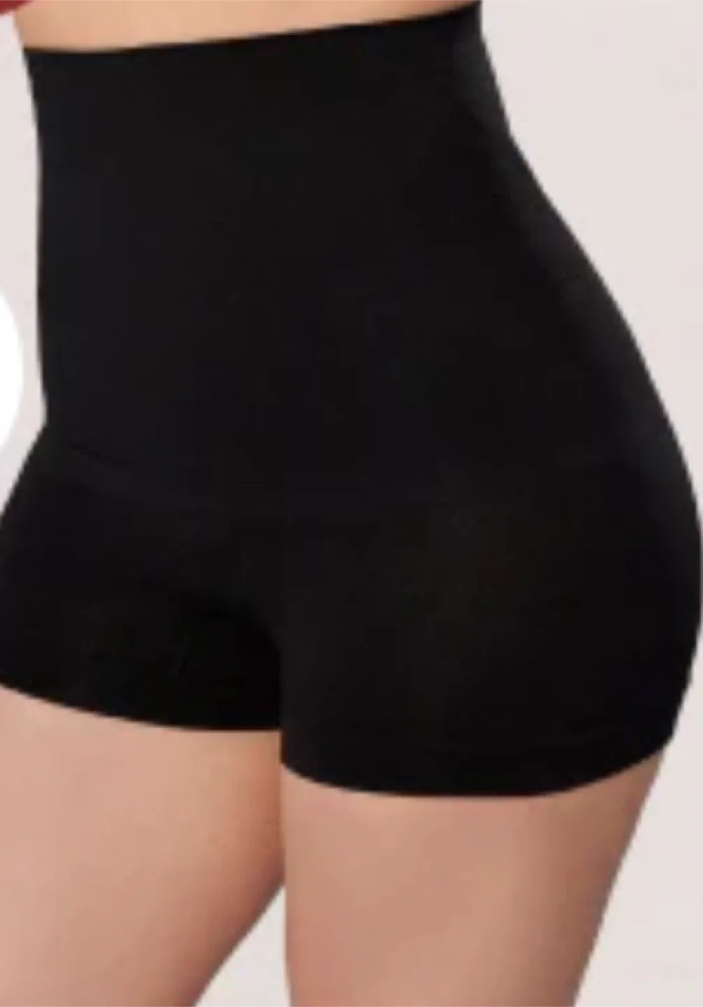 Black High-Waisted Shapewear Shorts