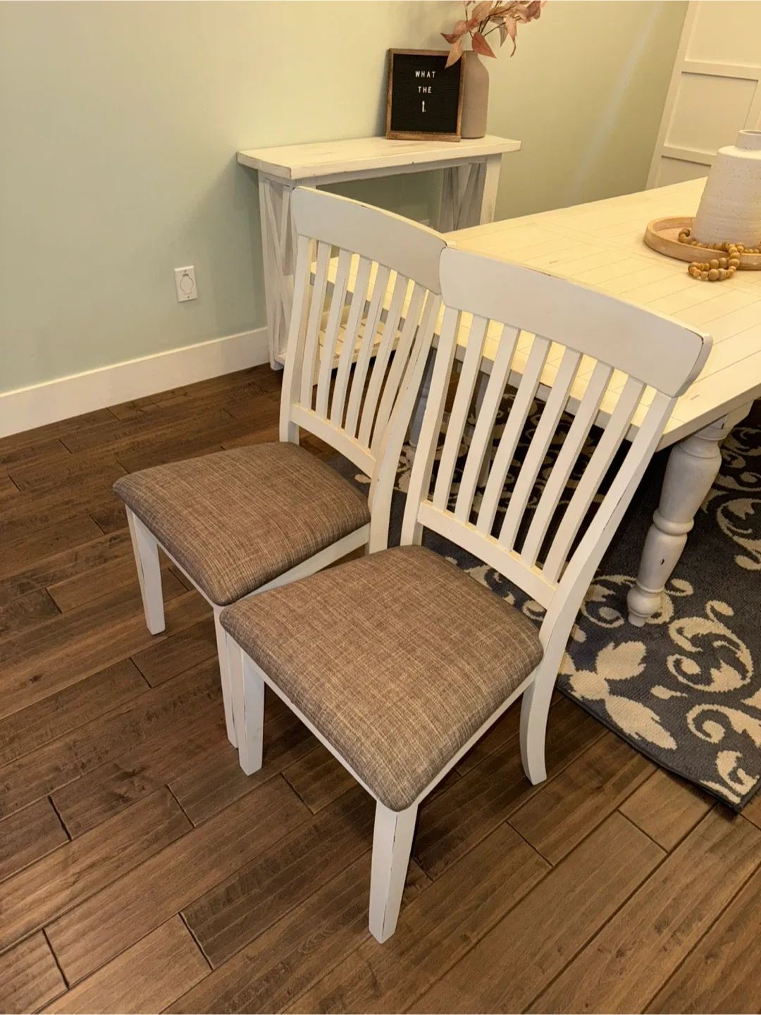 Extendable Farm style Dining Table Set with 4 Chairs & Bench image indicator(5)