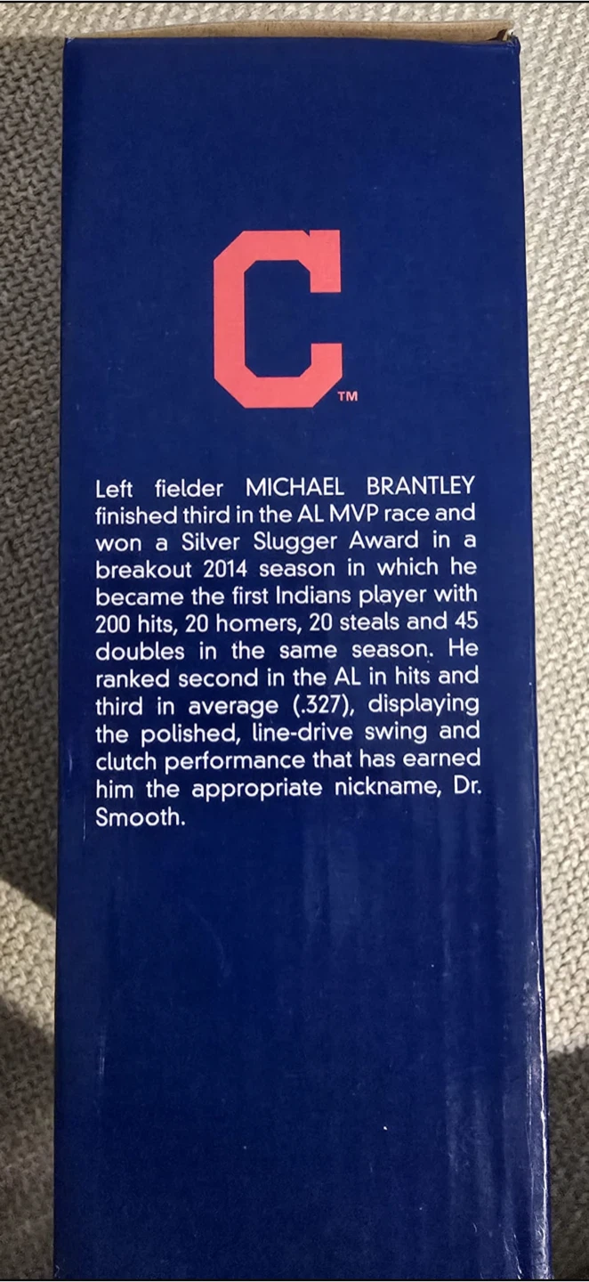 Michael Brantley Cleveland Indians Bobblehead - photo 2