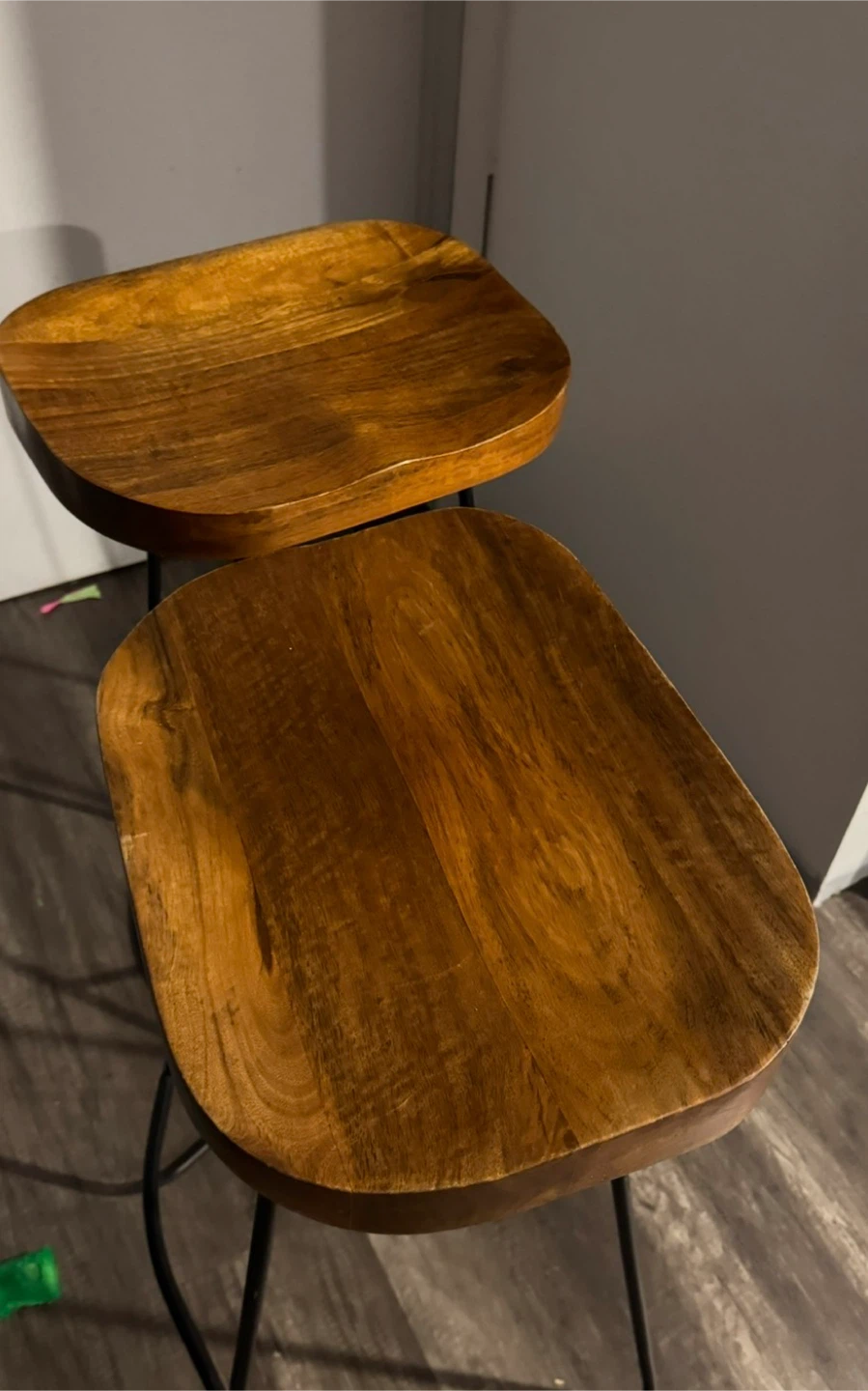Wood Top Bar Stools (Set of 2) - photo 2