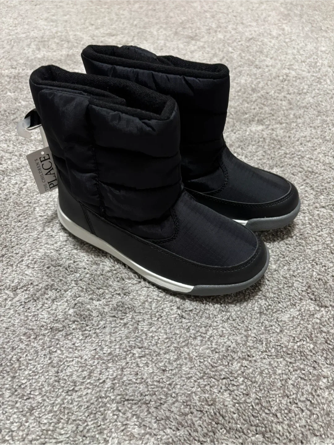 The Children's Place Black Snow Boots - Size 2 - New