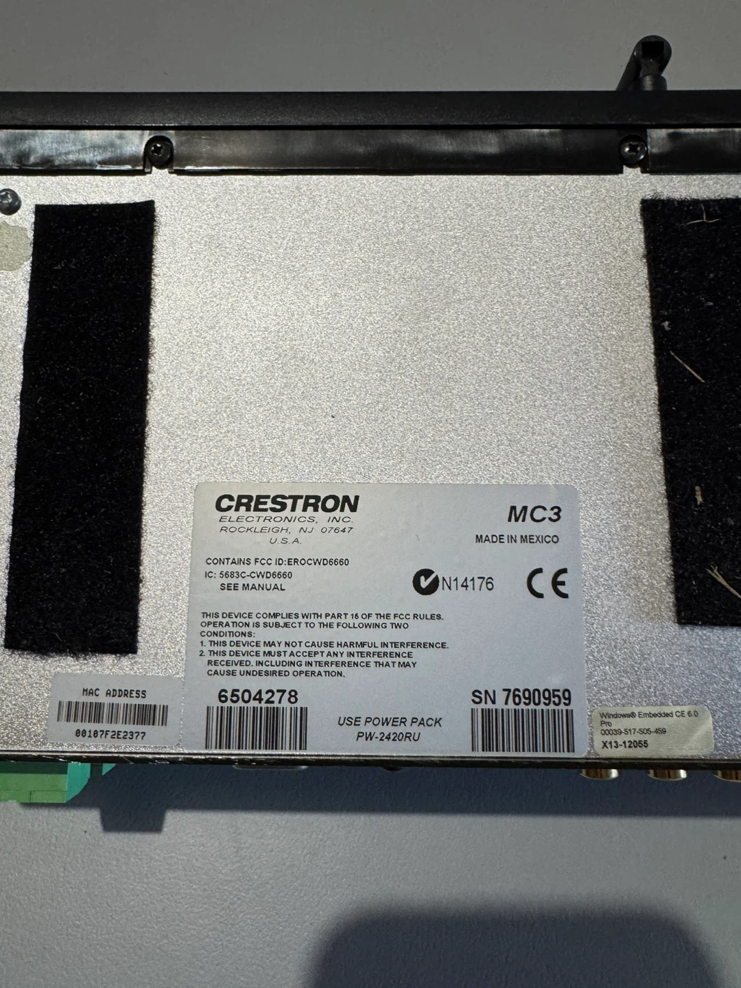 Crestron MC3 Control System - photo 2