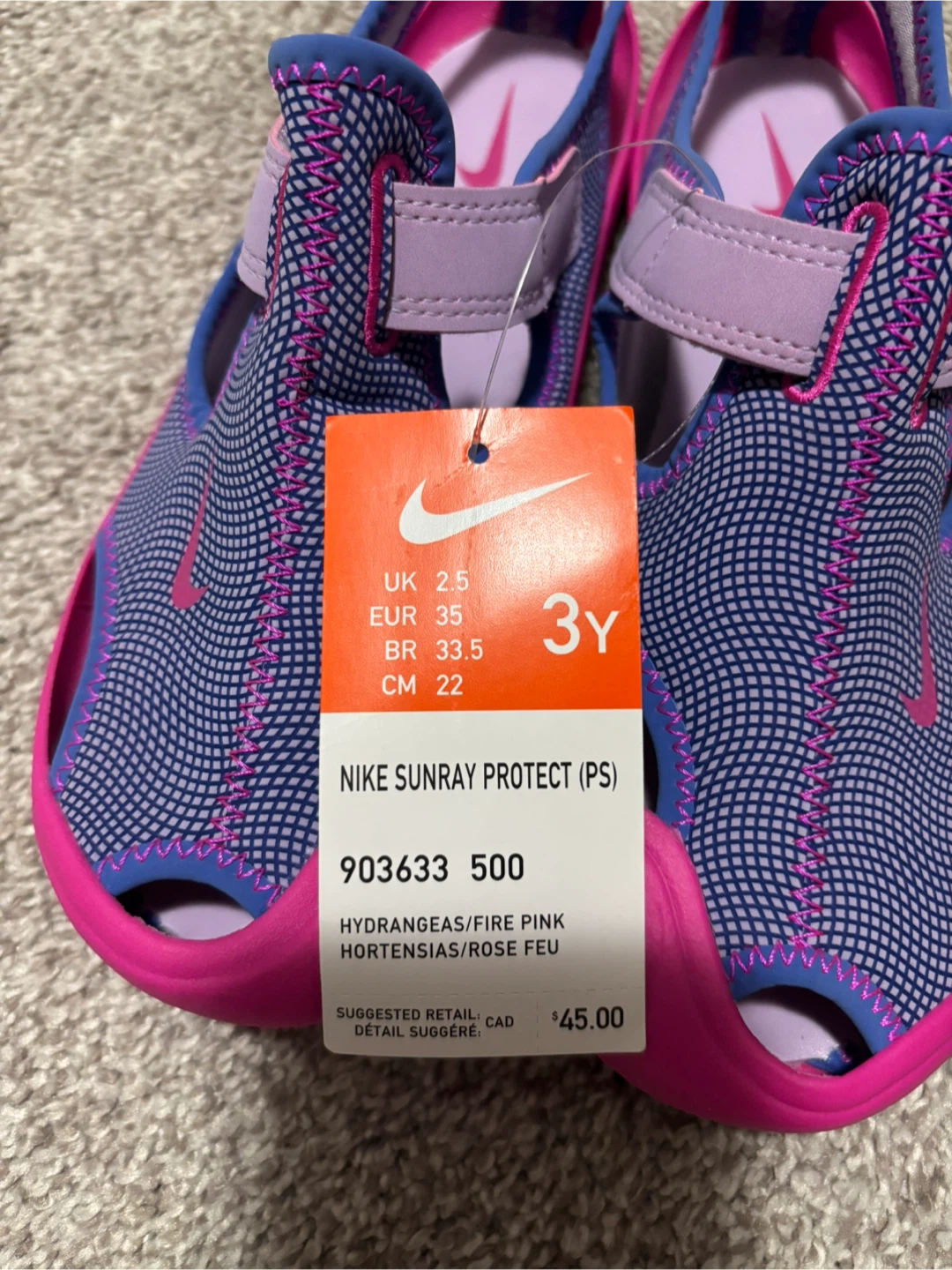 New Nike Sandals - Size 3Y - photo 3