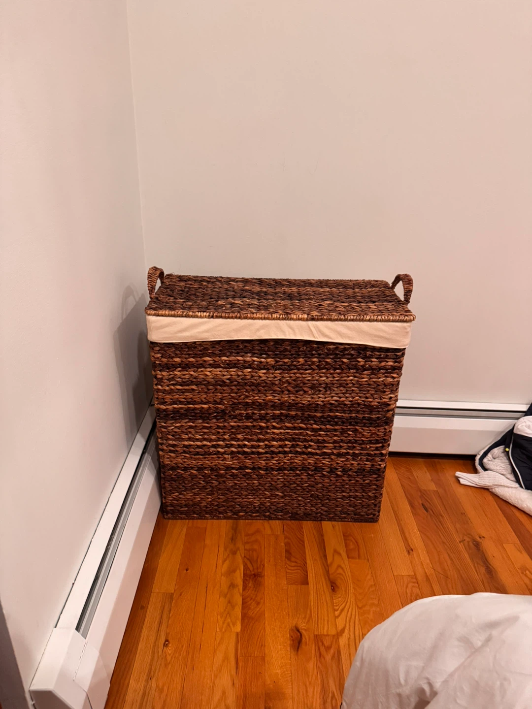 Woven Hamper with Lid - Brown - photo 2