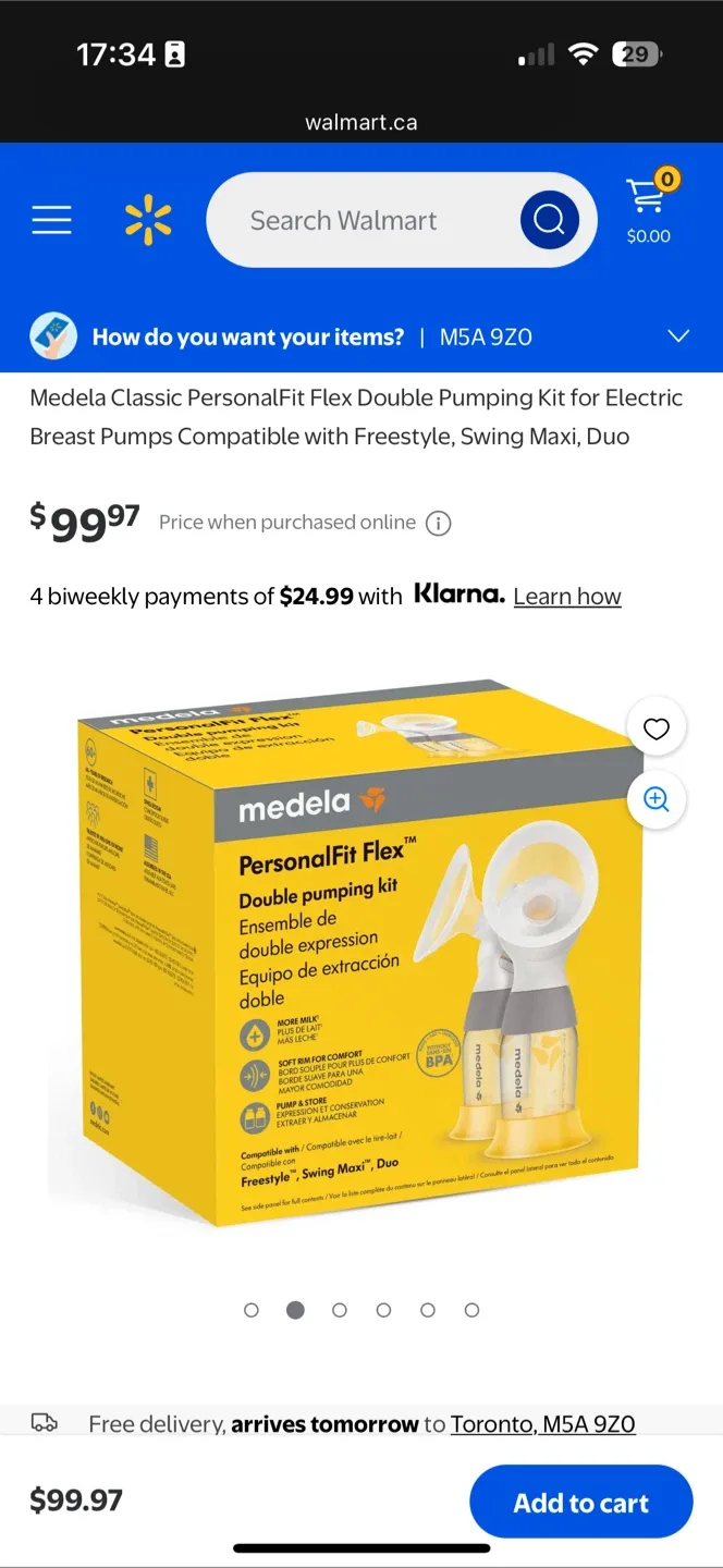 *New* Medela PersonalFit Flex Double Electric Breast Pump Kit