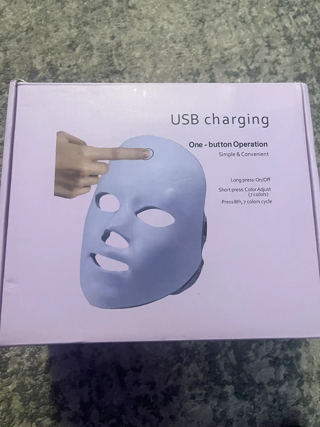 7-color LED Beauty Mask - Portable & Rechargeable