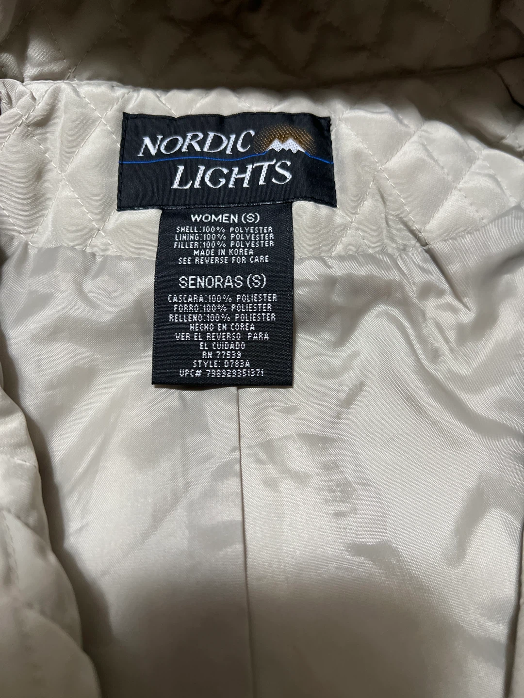 Nordic Lights Quilted Hooded Coat - Size S - photo 5